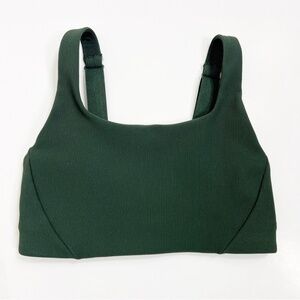 Lululemon Ribbed Train Bra Rainforest Green